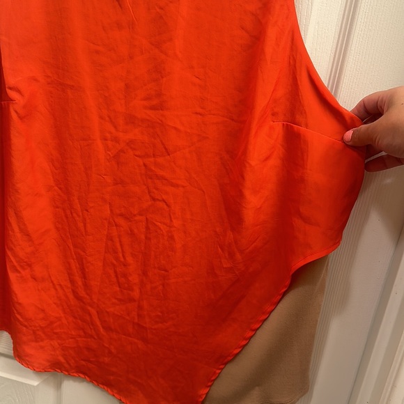 BORDEAUX women’s split color sleeveless top - Picture 4 of 8